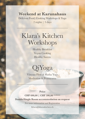 Healthy food Yoga retreat - in the mountains